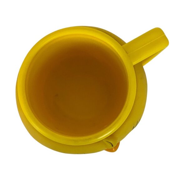 Tweety Bird Warner Bros 3D Plastic Face Mug Yellow Vintage 1992 - Picture 5 of 8